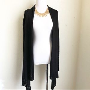 women's embroidered cardigans/ black
